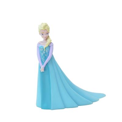 China Cartoon Make Product Mini Princess Custom Action Figures Toy For Girls Frozen Elsa Anna Figure for sale