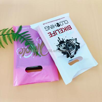 China Factory Wholesale Recyclable Flat Mouth Shopping Bags Grocery Bags Moisture Proof Plastic Bags For Shops for sale