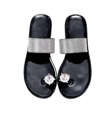 China Cushioning High Quality Women's Slippers Fashion Elegant Rhinestone Slippers Beach Women's Sandals for sale