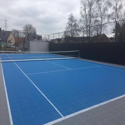 China Outdoor& Indoor Environmental Material Portable Sports Interlocking Tiles Outdoor Tennis Court for sale