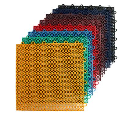 China Outdoor& New PP 100% Indoor Synthetic Material Kindergarten Kindergarten Flooring Plastic Interlocking Mat for sale