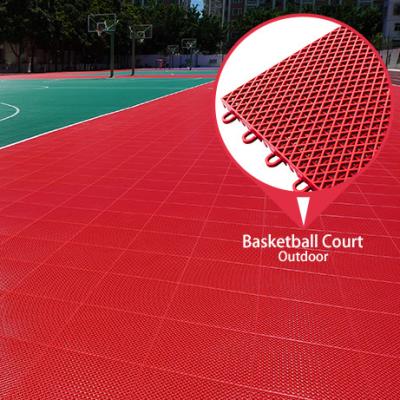 China Outdoor& Indoor Multi Purpose New PP Sports Court Waterproof Plastic Portable Basketball Court Basketball Flooring for sale