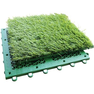 China Kindergarten Long Useful Life Outdoor Interlock Tiles Artificial Grass And Sport Flooring for sale