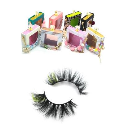 China 100% Real Mink Color Lash Cruelty Free Wholesale Sensitive Colored Lashes Private Labels 3D Mink Eyelash for sale