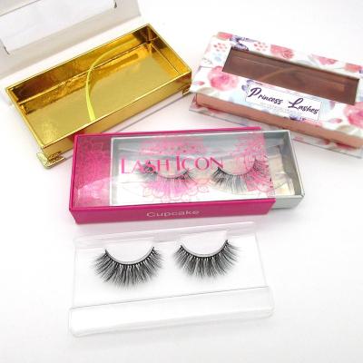 China Handmade Wholesale Criss-Cross Faux Mink Strip Lashes Deep Free Mink Lashes 3d Cruelty Loop Lashes Custom Box for sale