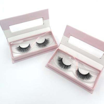 China Delicate wholesale full strip lashes tresluces lashes 25 mm 3d mink eyelashes with magnetic box for sale