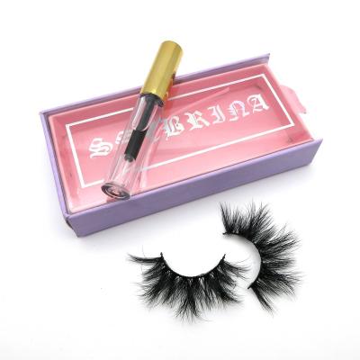 China Full Strip Mink Eyelash 25mm 100% 3d Mink Eyelashes Private Label Lashes Sellers Wholesale Custom Box Sensitive Fluffy Wick for sale