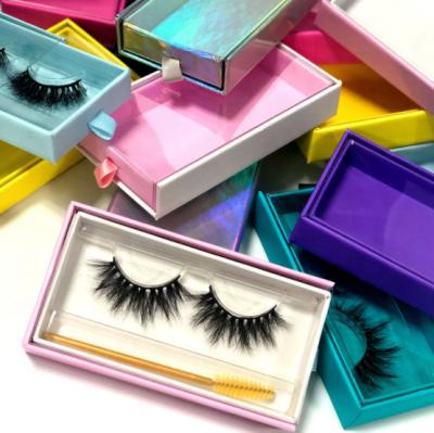 China Wholesale Sensitive Natural Look Fluffy High Quality False Mink Eyelashes Strip Full Lashes 3d Mink Lashes With Custom Box for sale