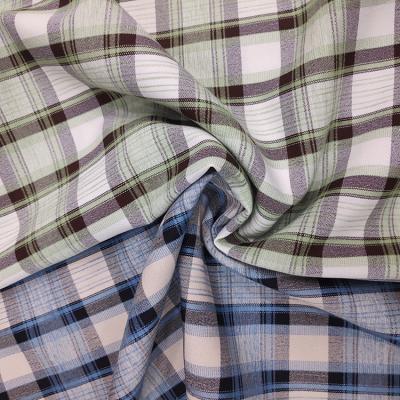 China New Design Shaoxing Textile RTS Anti-Static Yarn Dyed Control Woven Fabric For Polyester Viscous Woven Shirts for sale