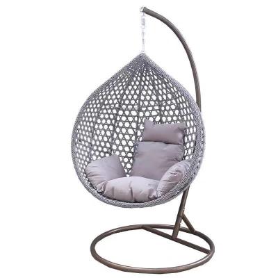 China Eco-friendly Garden Yard Synthetic Wicker Swing Chair For Adults Swing Chair Outdoor Furniture for sale