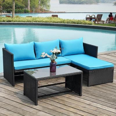 China Eco-friendly Lounge Chair Couch Seat for Garden Patio and Indoor Patio Double Seat Poolside Furniture for sale