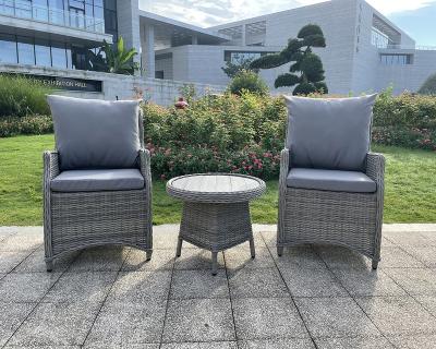 China Eco - Friendly Patio Rattan / Wicker Sofas Furniture Round Table And Chairs for sale