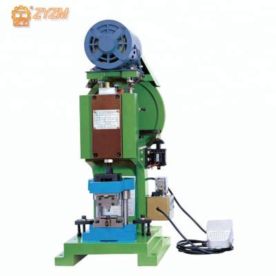 Chine Making Metal Zipper Two Way Open Zipper Making Machinery Semi-automatic Double Zipper Pin Pressing Machine For Two Way Open Zipper à vendre