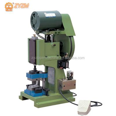 China Garment Shops Semi-auto Open End Zipper T Cutting Machine Punching + Cutting 2 in 1 Manual Operation Machine for sale