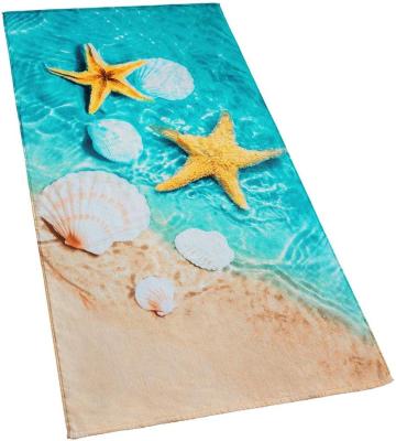 China Compressed High Quality Custom Printed Beach Travel Cotton Bath Towel Wholesale for sale