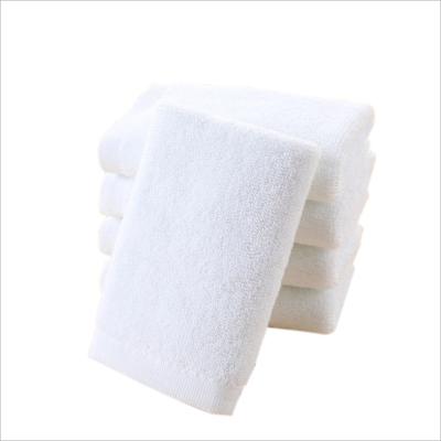 China Hotel Sustainable Cotton 100% White Face Hand Towels Logo On Sale for sale