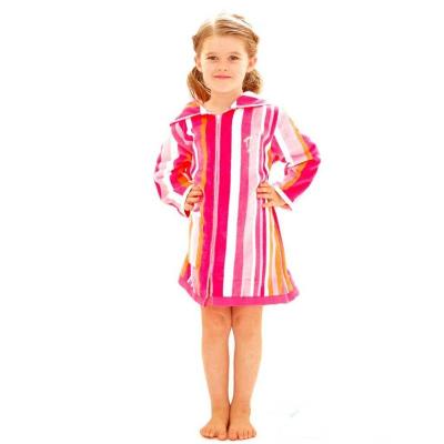 China High Absorbency And Ultra Soft Wholesale Hooded Terry Cloth Beach Robe / Kids Beach Terry Robe for sale