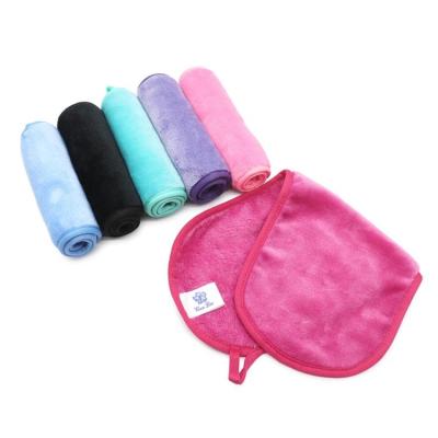 China New Popular Disposable Reusable Reusable Makeup Towel Removal Flannel Fleece Custom Color And Makeup Gum Wrapping Cloth for sale