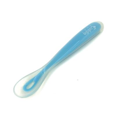 China Factory Wholesale BPA Free Food Grade Silicone Soft Baby Feeding Spoon For Newborn Baby for sale