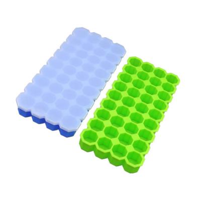 China Factory OEM ODM Sustainable Silicone Resin Ice Molds Silicone Ice Maker Silicone Ice Cube Tray With 36 Cavity for sale