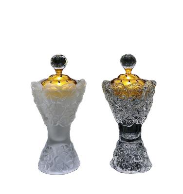 China Factory New Design ARABIC 2022 Oud Glass Censers Bakhoor Censer for sale