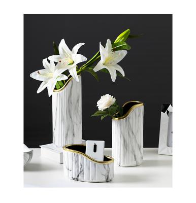 China Modern Popular Exquisite Home Decoration Pottery Ceramic Vases for sale