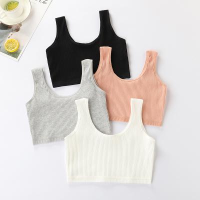 China New Fashion Women Camis Summer Solid Sexy Solid Crop Top Female Casual Breathable Tank Tops Invest Streetwear Tanks Sleeveless Teenager for sale