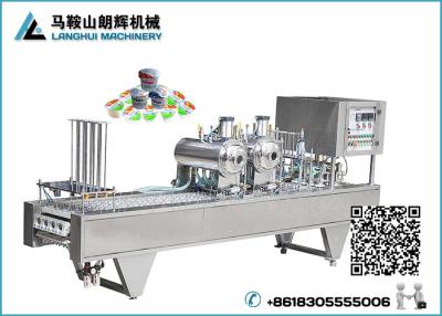 Chine Lait automatique | Remplissage de tasse de papier de Yugurt et machine de cachetage à vendre