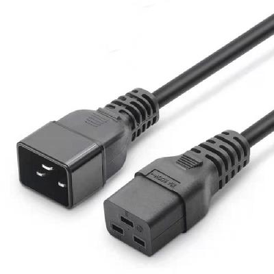 China Wholesale High Quality Industrial Equipment C19 to C20 Male to Female Extension Adapter Power Cords for Computer PDU UPS Power Extension Cord for sale