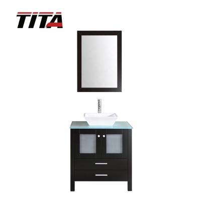 China Moisture proof and waterproof floor standing modern bathroom cabinets T9138A for sale