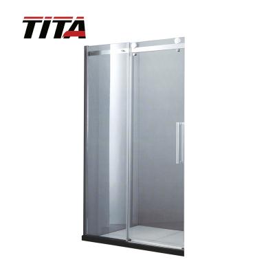 China Easy Installation Aluminum Alloy Smart Glass Shower Door Crystal-J for sale