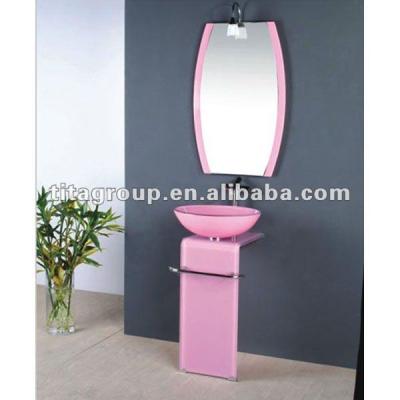 China Shampoo sink glass bathroom vessel sink TH70854 for sale