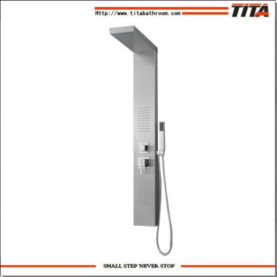 China Thermostatic Shower Mixer Wall Mounted Bath Faucets Aluminum Shower Column Panel for sale