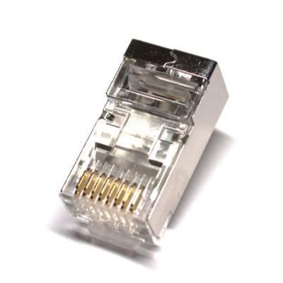 China Cable Assembly / Patch Channel Shielded CAT6A CAT6 RJ45 Network Modular Enhanced Plug for sale