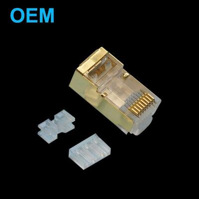 China Waterproof EMI Cable Copper Cable Assemble / Patch Channel For Outdoor Use Network RJ45 Shielded CAT6 8p8c Connector for sale