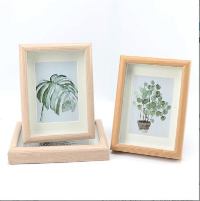 China Hot Selling Wooden Frame Creative European Cube Beach Decorative View Style Photo Frame for sale