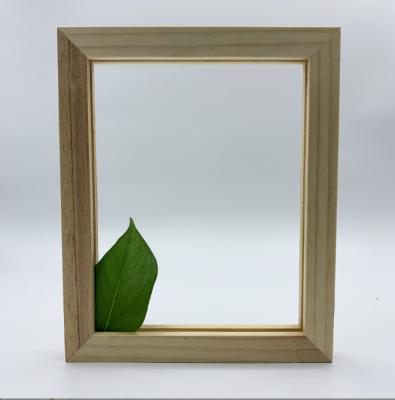 China Factory direct sales custom environmental protection photo frame decorative natural wood beach wooden picture frame for sale