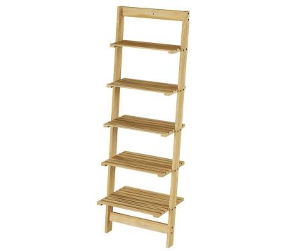 China (Other) High Quality Customized Adjustable Natural Multi-Layer Beveled Storage Wooden Shelf for sale