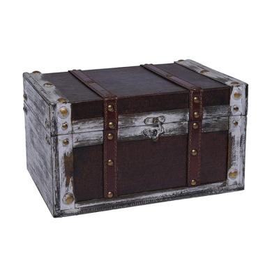 China Viable the best price exquisite high quality antique storage box with wooden lid for sale