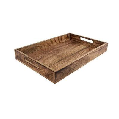 China High Quality Viable Classic Rectangular Wooden Tea Tray Coffee Tray Made in China for sale