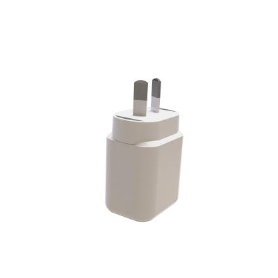 China Popular white c port phone charger 20w mobile phone wall charger Au plug wall charger qc3.0 palladium palladium type for sale