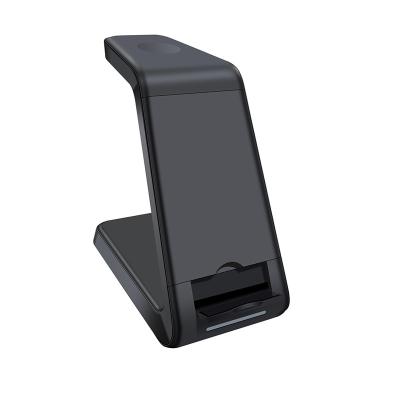 China 3 tws in-1 Hot Selling Modern Combo Charger Mobile Phone Qi Wireless Desktop Charger for sale