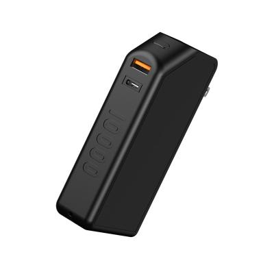 China New Design Support 2 Fast Charging 1 10000mah Power Bank With Wall Plug Battery Charger Portable Power Bank for sale