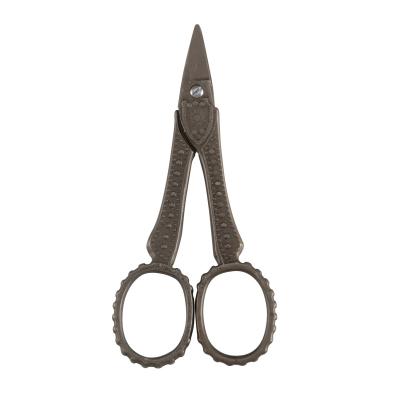 China 4 Inch Small Stainless Steel Professional Nail Scissors Sharp Titanium Plating Cuticle Cutter Manicure Tools for sale