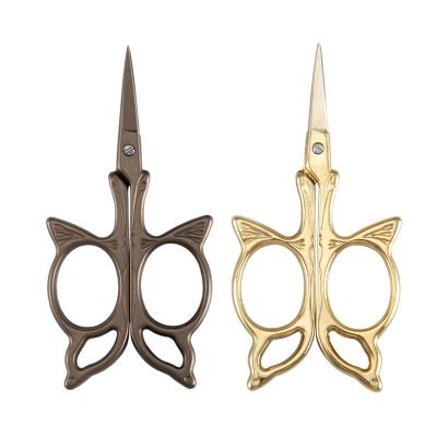 China Amazon Hot Sale Grooming Beauty Tools Stainless Steel Accessories Mini Makeups Butterfly Scissors Eco-friendly For Eyelash Eyebrow for sale