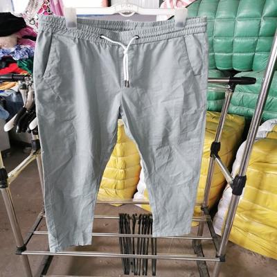 China Mixed Men's Second Hand Clothing Fashion Second Hand Clothing Casual Pants Cheap Used Loose Clothing for sale