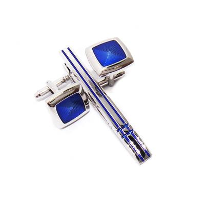 China HIBOS Brass Diamond Tie Rod Clips Slap Links and Tie Clips Set for sale