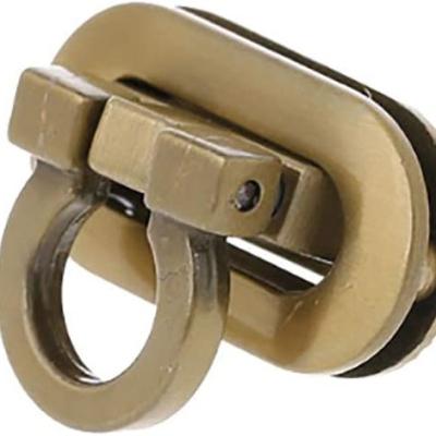 China Eco-friendly Turn Lock Clasp Purse Closure Twist Locks Fasteners Metal Hardware Clip Clasp Buckles For DIY Handbag Shoulder Handle Bags for sale