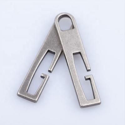 China Custom gold color metal zipper and nickel free zipper puller with your own logo factory sale directly for sale