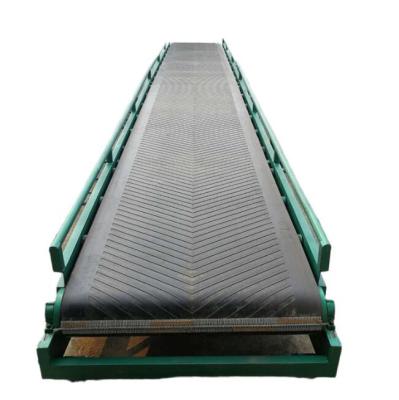 China Heat Resistant Small Elevator Conveyor Belt Cement Sand Rubber Slope Belt Conveyor for sale